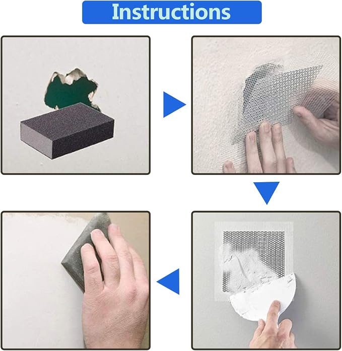 7pcs 6" x 6" Drywall Repair Patch | Patch Mesh, Screen Patch Repair, Self - Image 6