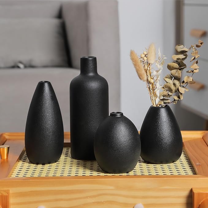CEMABT Black Ceramic Vase Set - Image 8