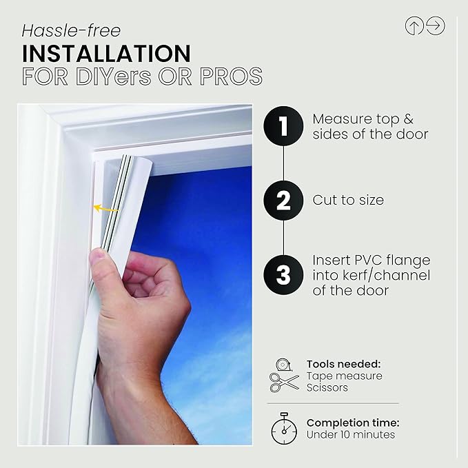 MD Building Vinyl-Coated Foam Door Seal - Image 3