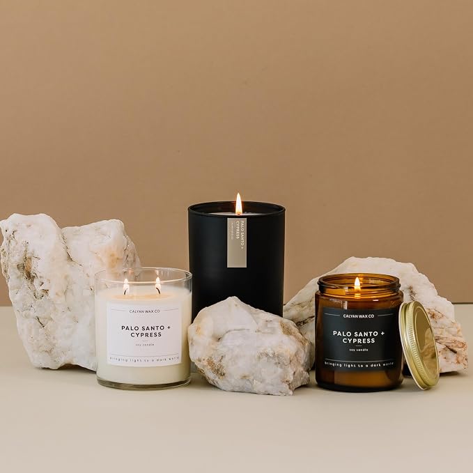 Palo Santo & Cypress Scented Candle - Image 6