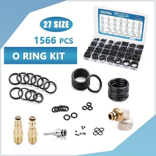 O-Ring O Rings Assortment Kit 1566Pcs 27 Sizes Nitrile Rubber Seals | Storage - Image 3