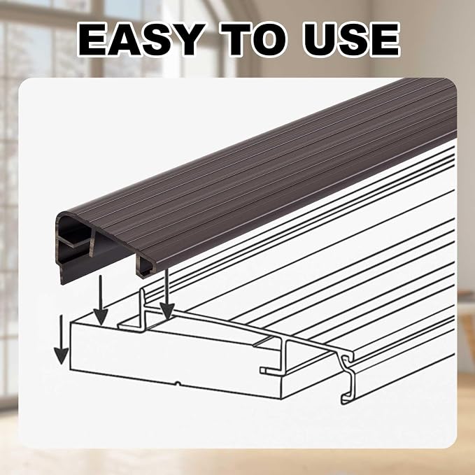 Pangda 2 Pcs 72 L Fixed Vinyl Sill Cap 1-5/32 Inches High Exterior Door - Image 5