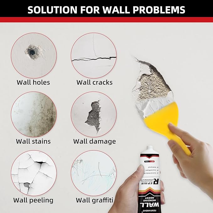 Drywall Repair Kit, Drywall Hole Patch Repair Kit Spackle Wall Repair Kit | - Image 2