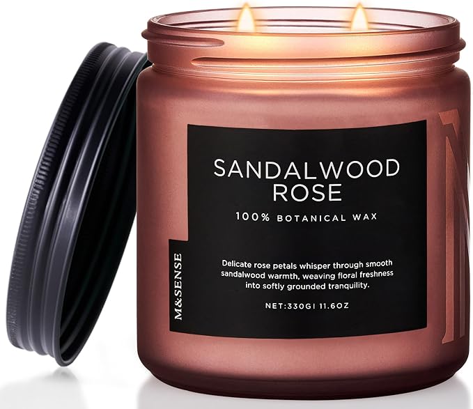 M&SENSE Sandalwood Rose Scented Candles by MSENSE