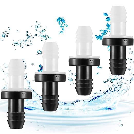 6 Pack Check Valve 3/8 Inch Bulk ABS One Way Inline Vacuum Check Valve 10mm | - Image 5