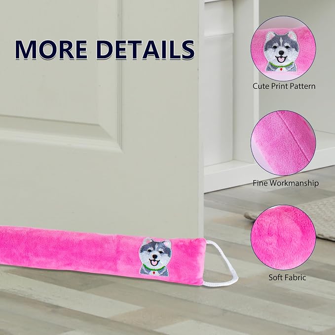 Decorative Weighted Under Door Draft Stopper 36 Inch, Heavy Duty Door Draft - Image 5