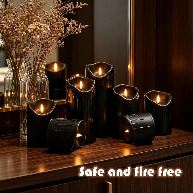 Nimiko Flameless Candles with Remote, Battery Operated Flickering Flameless - Image 5