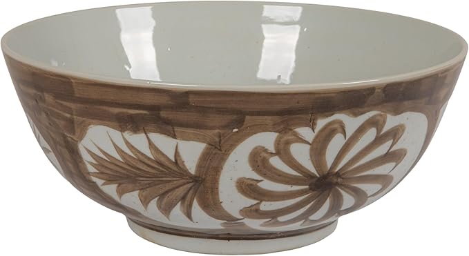 Creative Co-Op Hand-Painted Stoneware Bowl by Unknown