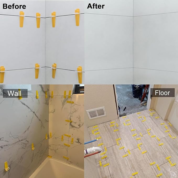 Tile Leveling System Clips 1/16" Tile Leveler Clips 1/16 tile spacer 1.5mm tile - Image 7