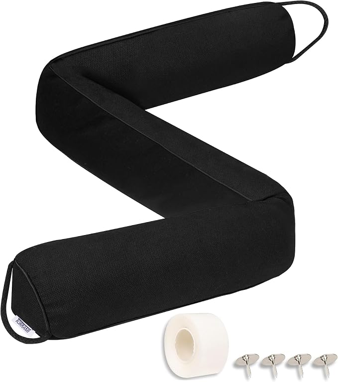 TORRAMI Under Door Draft Stoppers 30 Inch, Heavy Triangle Stop Draft Block Cold by TORRAMI