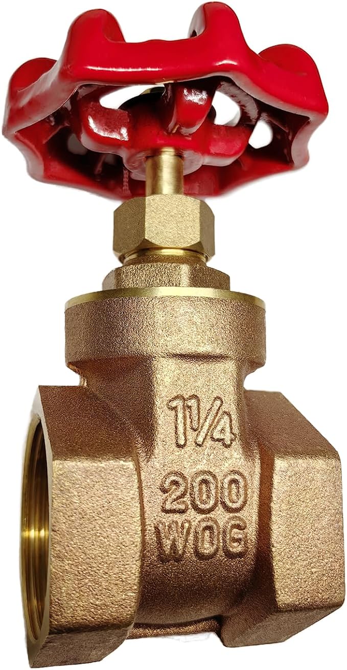 NPT 1-1/4” Brass Gate Valve DN32 | Rotary Globe Valve by Unknown