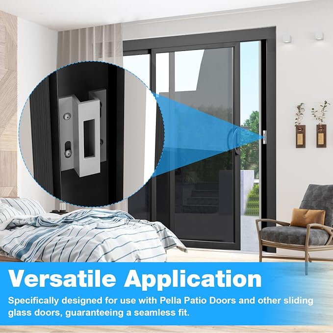 Patio Sliding Door Keeper／Hook Style Latch／E 2124 Latch Lock | Replacement Pella - Image 6