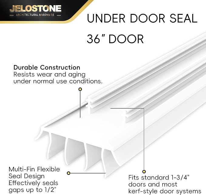 2-Pack 36" Kerf-in Door Bottom Seal Replacement, SGS Tested - Image 4
