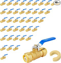 3/4" Ball Valves, 40 Pack Push Fit Shut Off Valves by Unknown