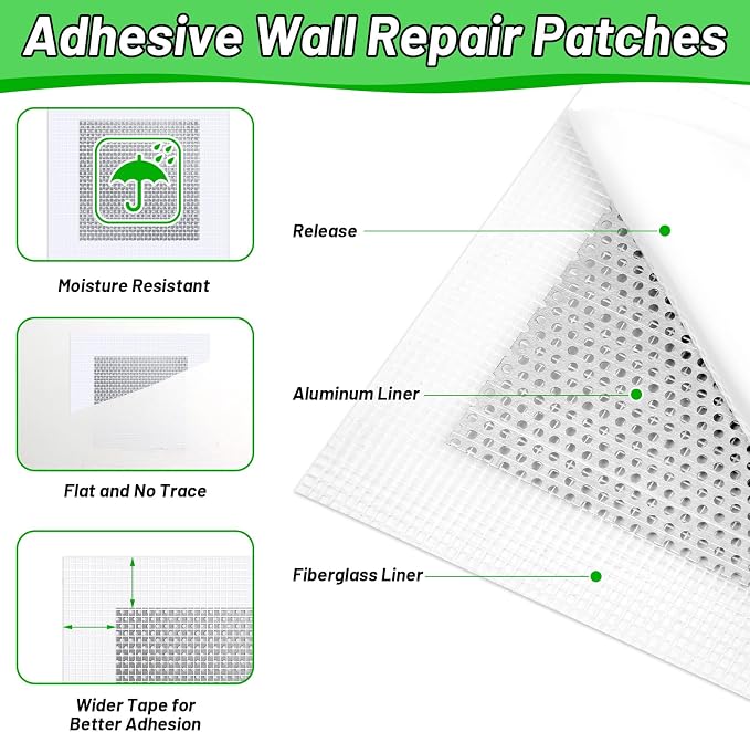 Mckanti 3 Pcs Drywall Repair Kit, Spackle Wall Repair Kit - Image 5