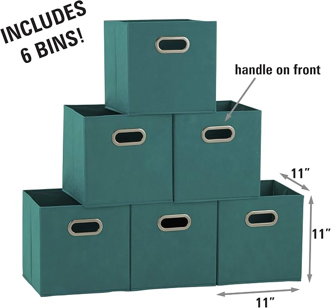 Household Essentials Fabric Storage Bins in Strong Poly‑Woven Fabric, Sturdy - Image 2