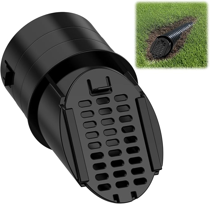 1 Pack 4" Drainage Grate Cover, Rain Diverter, Drainage Grate Yard Drain by Lebenwell