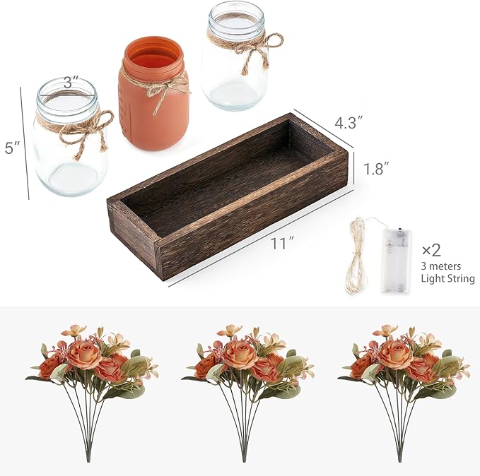 Mkono Fall Centerpieces for Tables Dining Room Decor - Image 4