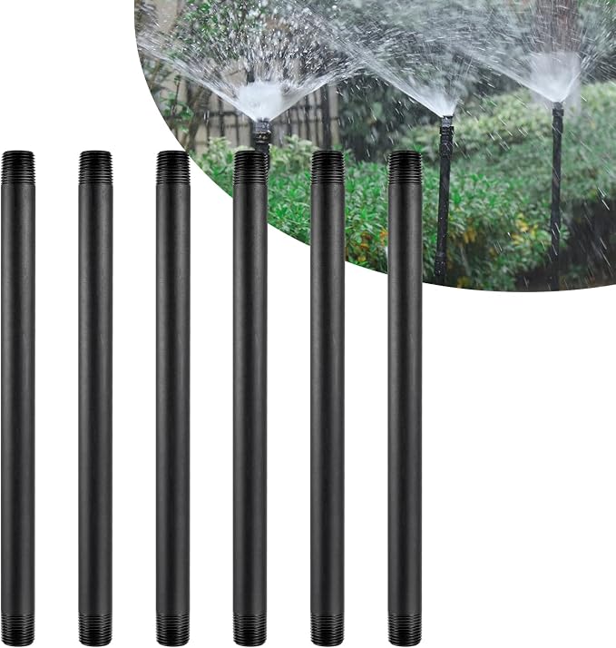 6 Pcs 1/2 Inch Double Male Threaded Head Pipe Riser | 12 Inches Multifunctional - Image 6