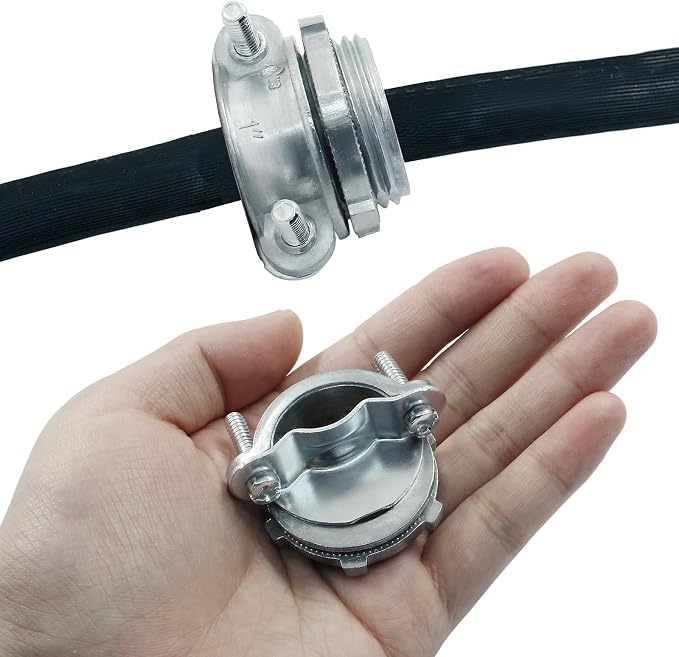4 Pcs 1 Inch Clamp Type Cable Connectors, - Image 5