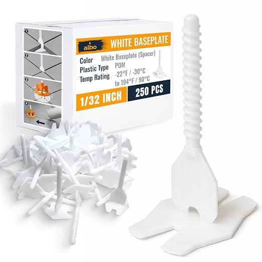 ALBO Tile Leveling System Base Plates 1/32" by BinamInc