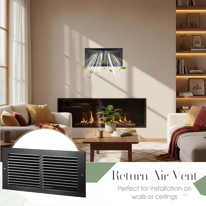 Black 3 Pack Ceiling Vent Cover - Image 6