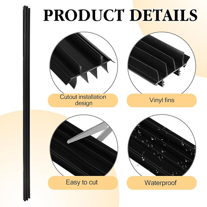 2 Pcs 36 Inch 90CM Exterior Door Sweep - Image 3