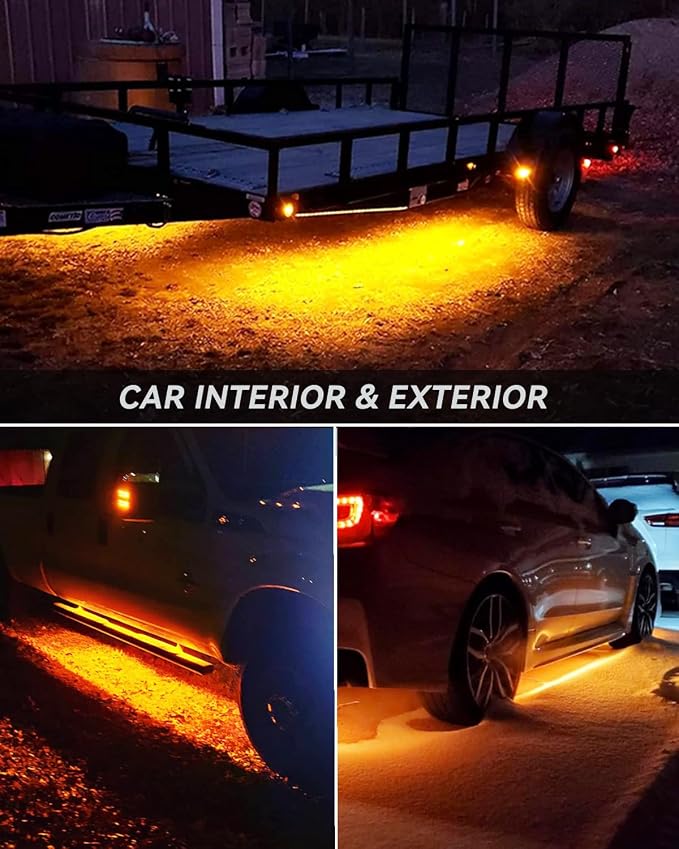 Keiurot 12V Led Light Strip for Cars 24Inch Connectable & Waterproof, - Image 3