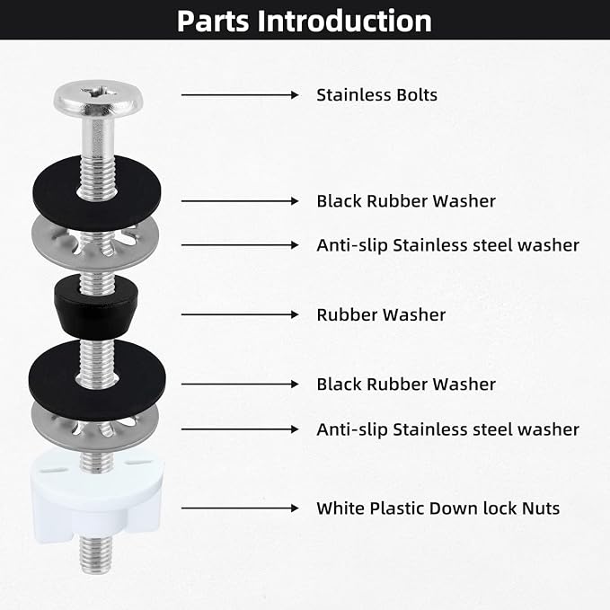 Universal Toilet Seat Bolts Kit - Image 3