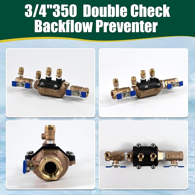 34-350 3/4" 350 Double Check Backflow Preventer, Back Flow Valve, Double Check - Image 6