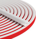 40FT Weather Stripping Door Seal, Self-Adhesive Silicone D-Shaped Seal Strip by Bantie