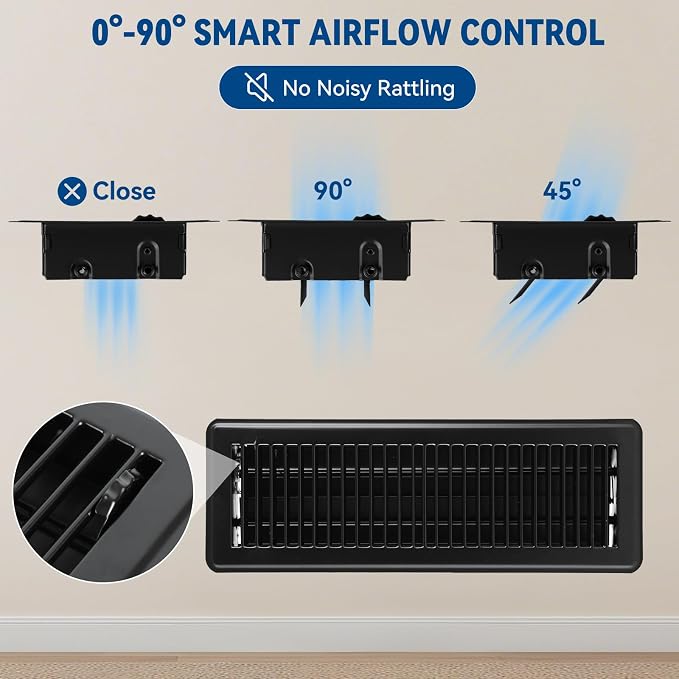 6" x 12" Floor Register Vent Covers 2-Pack - Image 5