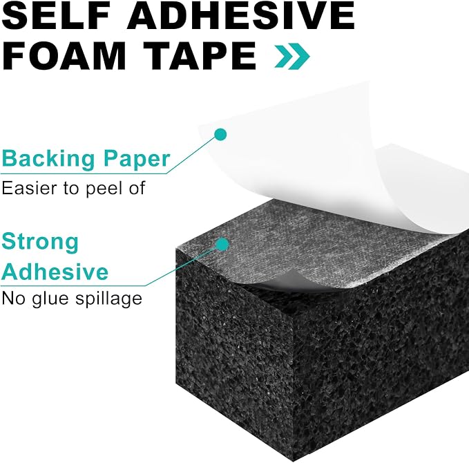 Ninsula Air Conditioner Foam Tape, 1 Inch x 6.5 FT AC Foam Insulation Tape - Image 4