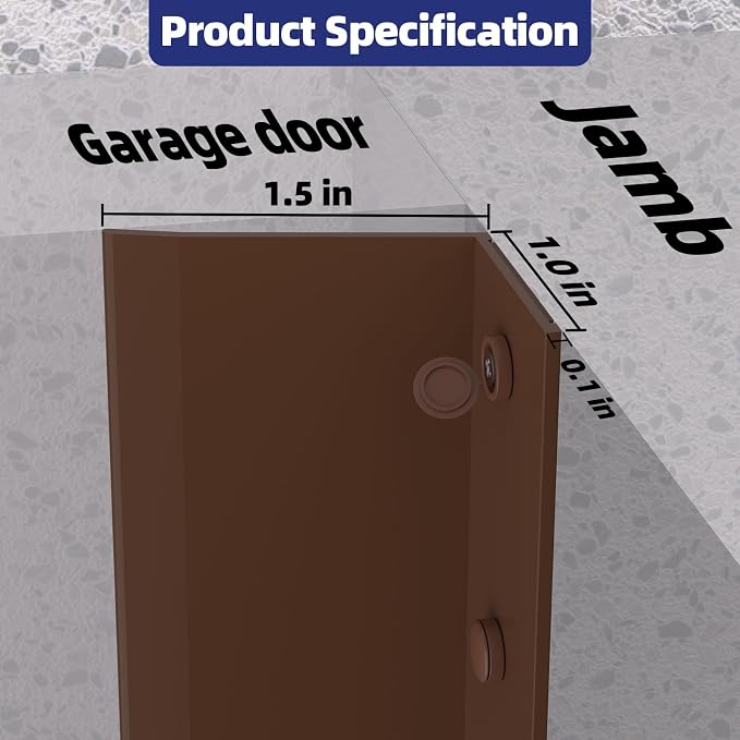 Garage Door Top and Side Seal, 36 FT x 2.5", adhesive backed seal - Image 2