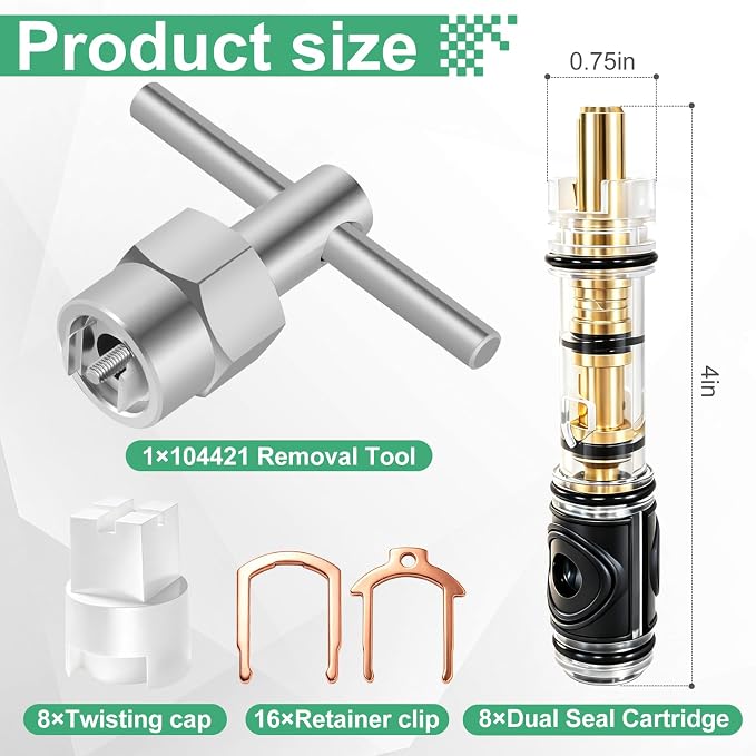8 Pack Dual Seal Replacement Cartridge - Image 2