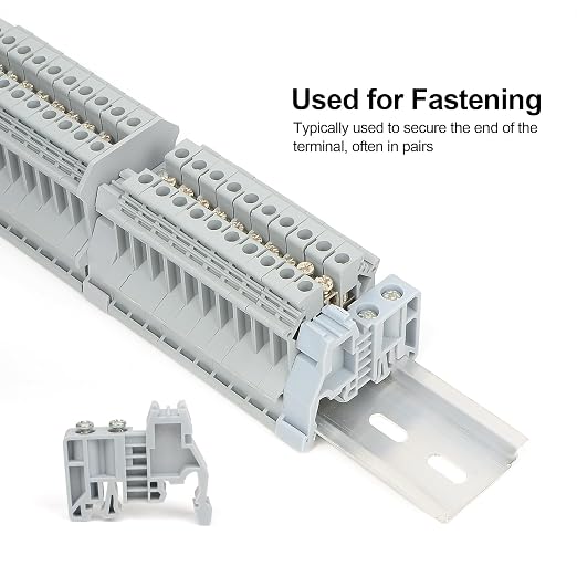 30Pcs E/UK DIN Rail Terminal Blocks End Stopper Bracket | 30Pcs E/UK DIN Rail - Image 5