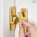 2 Pcs Gold 90/180 Degree Flip Latch, Zinc Alloy Barn Door Latch | Right Angle by INIRET