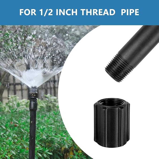 12 Pcs 1/2 Inch Double Male Threaded Head Pipe Riser | 12 Inches - Image 3