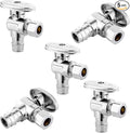 5PC HeSun 1/2" PEX-A Expansion x 3/8" OD Compression Angle Stop Valve | PEX-A by HeSun