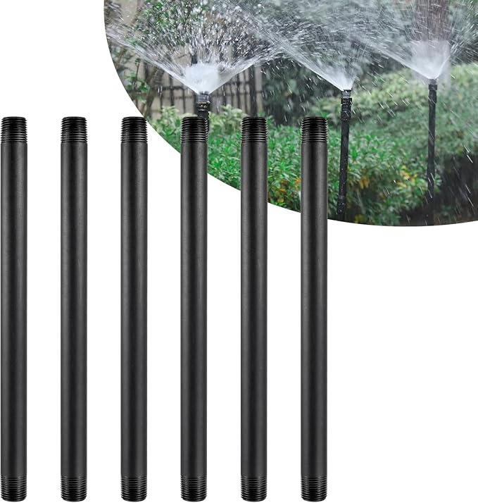 12 Pcs 1/2 Inch Double Male Threaded Head Pipe Riser | 12 Inches - Image 6
