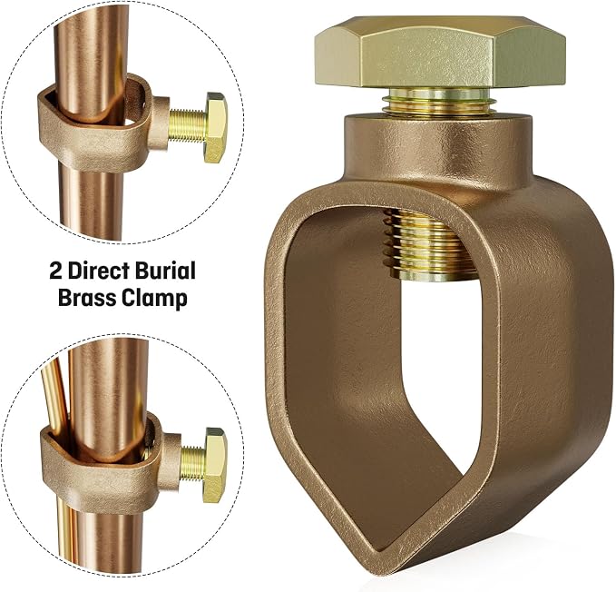 6 Feet Ground Rod Kit 1/2" Copper Clad Grounding Rod - Image 5