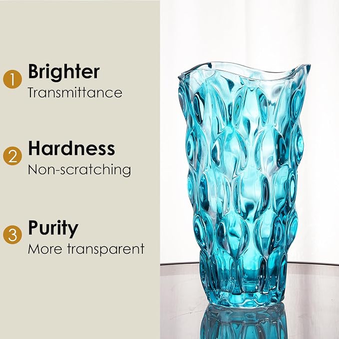 CEMABT Glass Vases for Flowers，Thickened 3.4 lb Morden vases for Tables - Image 4