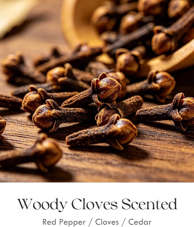 AOOVOO Spiced Clove Odor Eliminating Candle - 9 oz Fall Candles - Image 4