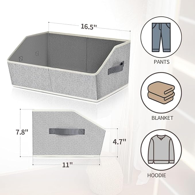 Closet Organizers Bins 6 Packs - Image 8