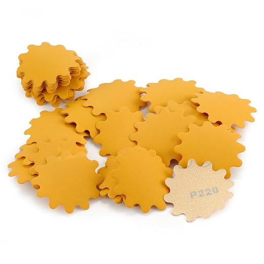 MAXMAN 2" Sanding Discs, 220 Grit Alumina Orbital Sandpaper, Hook &Loop Pads | by MAXMAN