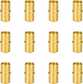 12-Pack 3/4" PEX Coupling, PEX Fittings 3/4 Inch | Brass by SUNGATOR
