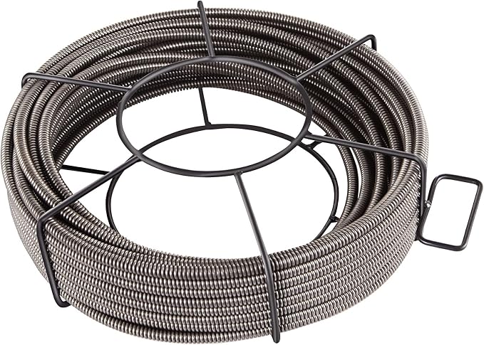 VEVOR Drain Cleaning Cable 100 FT x 3/8 Inch, Solid Core Steel Sewer Cable - Image 9