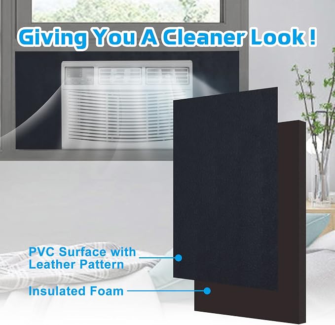 Air Jade Window Air Conditioner Side Panels, Full Surround Insulated Foam Cover - Image 4