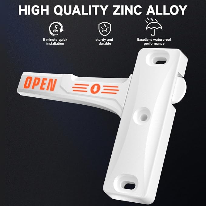 Zinc Alloy RV Screen Door Latch, Camper Screen Door Latch Replacement Kit - Image 2