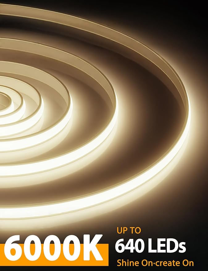 Lamomo COB LED Strip Lights 6.56Ft, Natural White Dimmable Self-Adhesive Led - Image 3